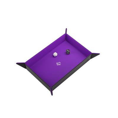 Gamegenic: Rectangular Magnetic Dice Tray- Purple