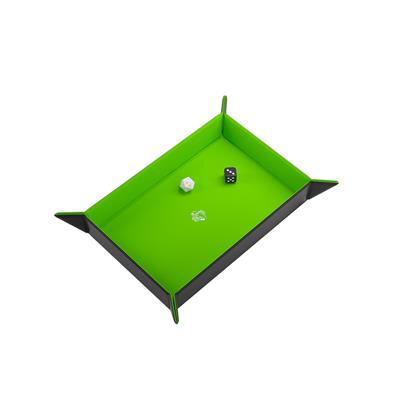 Gamegenic: Rectangular Magnetic Dice Tray- Green