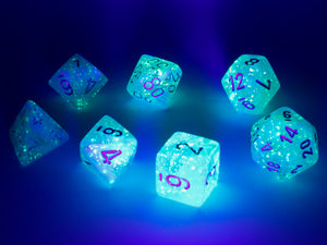 Chessex: Luminary™ Polyhedral Sky/silver 7-Die Set