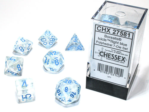 Borealis® Polyhedral Icicle™/light blue Luminary™ 7-Die Set