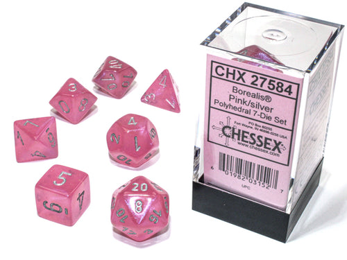 Borealis® Polyhedral Pink/silver Luminary™ 7-Die Set