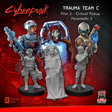 Load image into Gallery viewer, Cyberpunk RED Miniatures - Trauma Team C