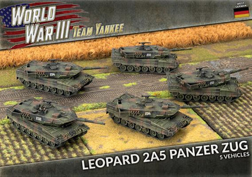 Leopard 2A5 Panzer Zug (x5 Plastic)