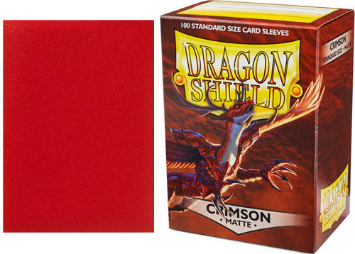 Dragon Shield Sleeves: Matte - Crimson (100)