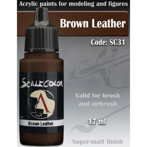 Scalecolor brown leather