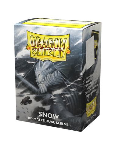 Dragon Shield Sleeves: Matte DUAL - Snow